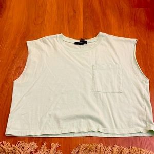 Mint cropped top